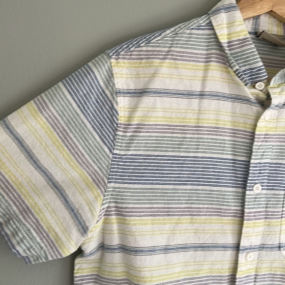 Vans Men’s Cotton Button Down Striped Shirt - Size Small - Picture 7 of 10